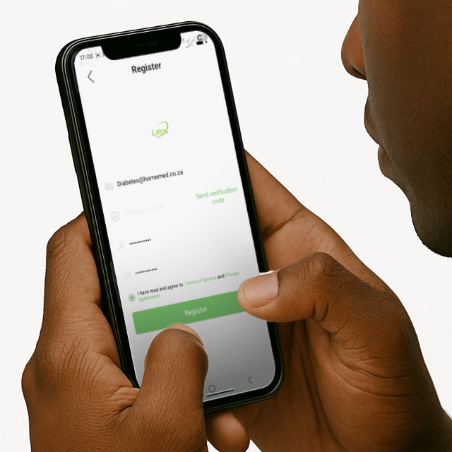 Register LinX CGM app